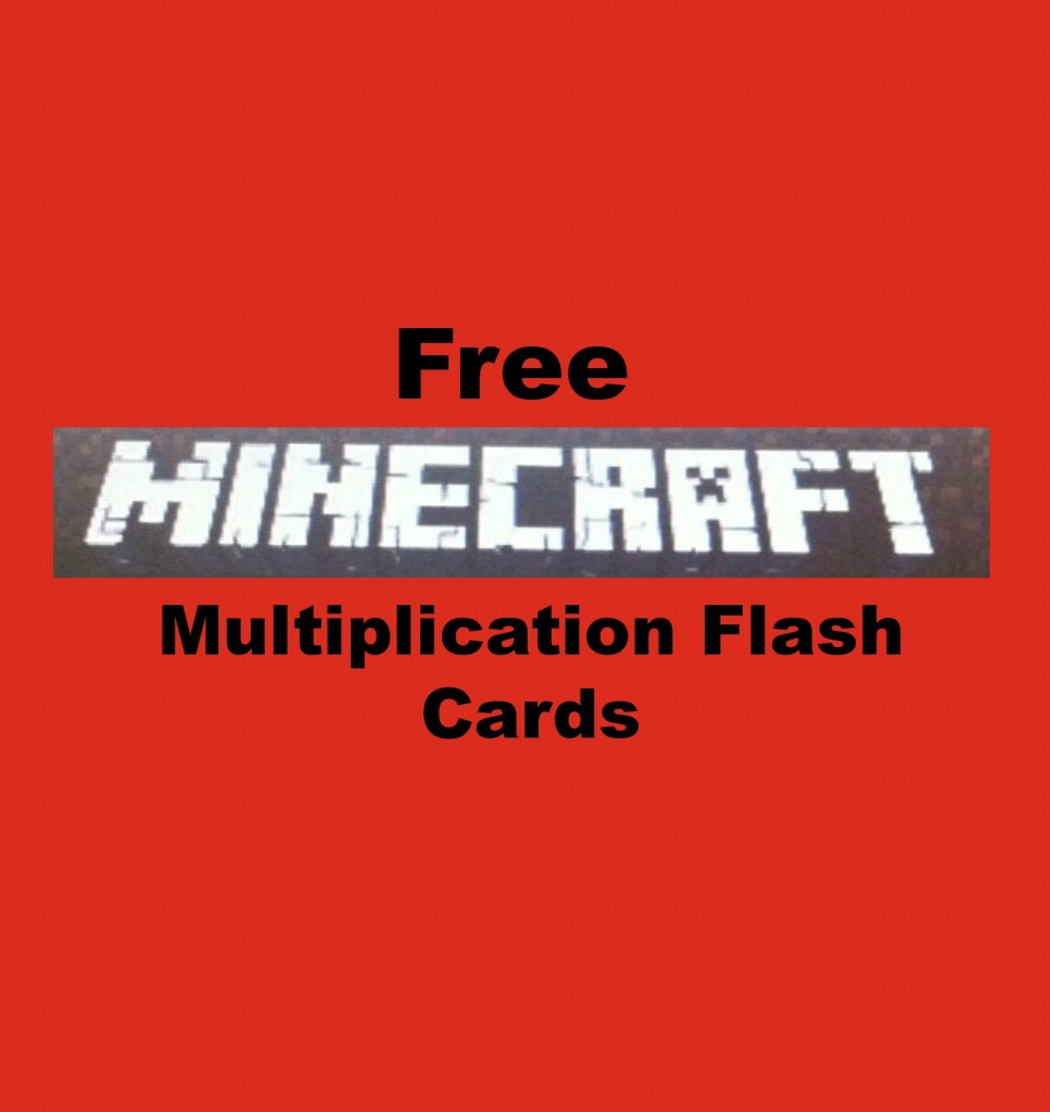 Worksheet Multiplication Flashcards free minecraft multiplication flash cards adventures in mindful living
