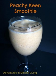 Peachy Keen Smoothie! Super easy and very good!! Come see how a tasty smoothie can help you lose some weight and start to feel great!