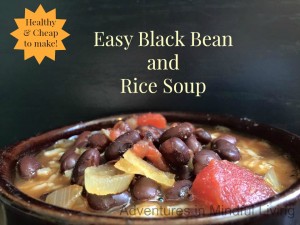 Are you looking for an Easy Black Bean and Rice Soup recipe? Come check this one out. Lots of ways you can make this a perfect meal for you!