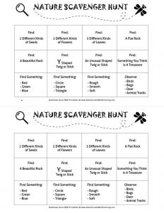 Nature Scavenger Hunt free printable. Are you looking for way to enjoy the outdoors with your kiddos? Come check this out! 