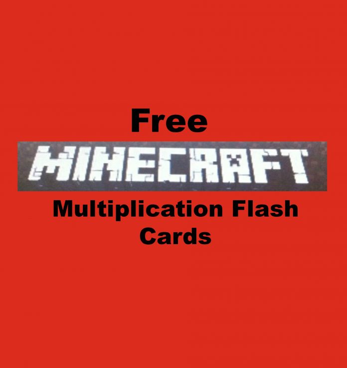 Free Minecraft Multiplication Flash Cards! Adventures in Mindful Living