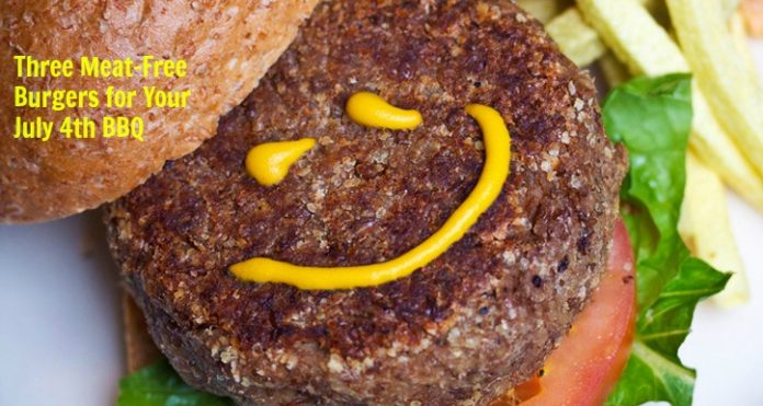 Three Meat-Free Burgers for Your July 4th BBQ! Save some $ and your waistline this 4th and try out these delicious veggie burgers!